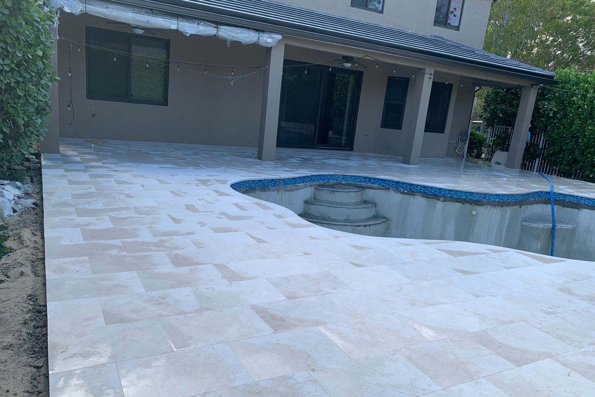Pavers installation services by Top Construction and Design