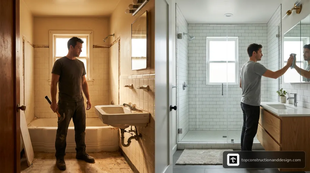 bathroom remodel before and after photos